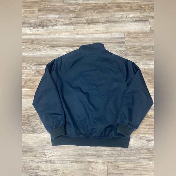 Orvis Jacket Mens Medium Navy Fleece Lined Bomber Zip Front Polyester Outdoor - Picture 2 of 10